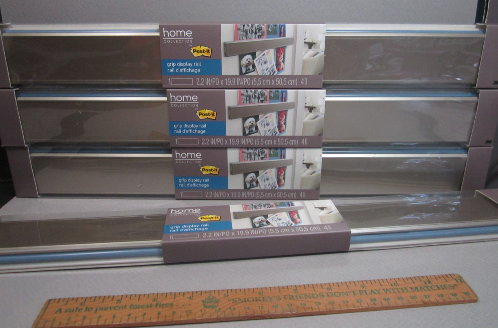 Grip Display Rail ART 2.2 x 19.9 3M Post it Home Collection Gallery Drawing