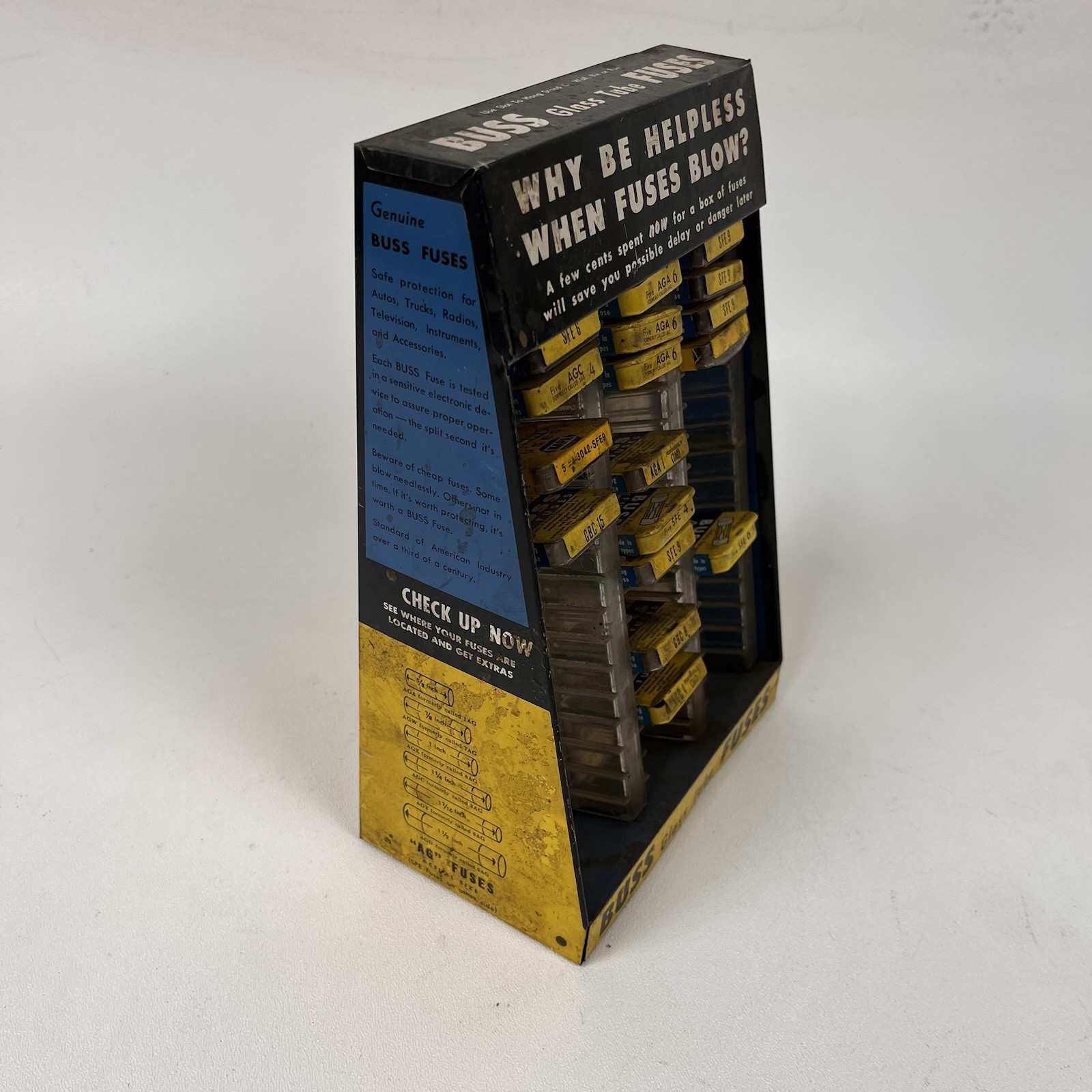 Vintage Automotive Buss Fuse Counter Display Car Truck Parts Store USA