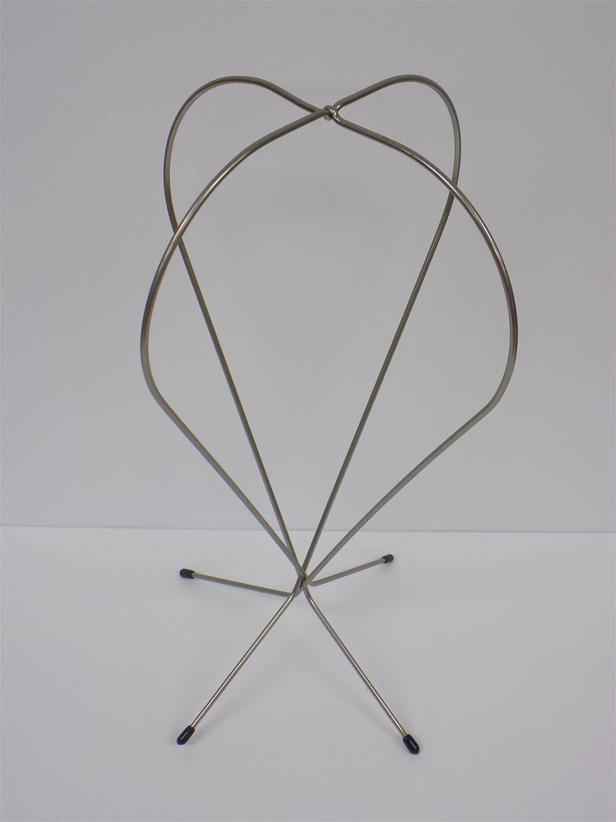 Antique Vintage Wire Millinery Hat/Wig Display Store Stand 12″ Tall