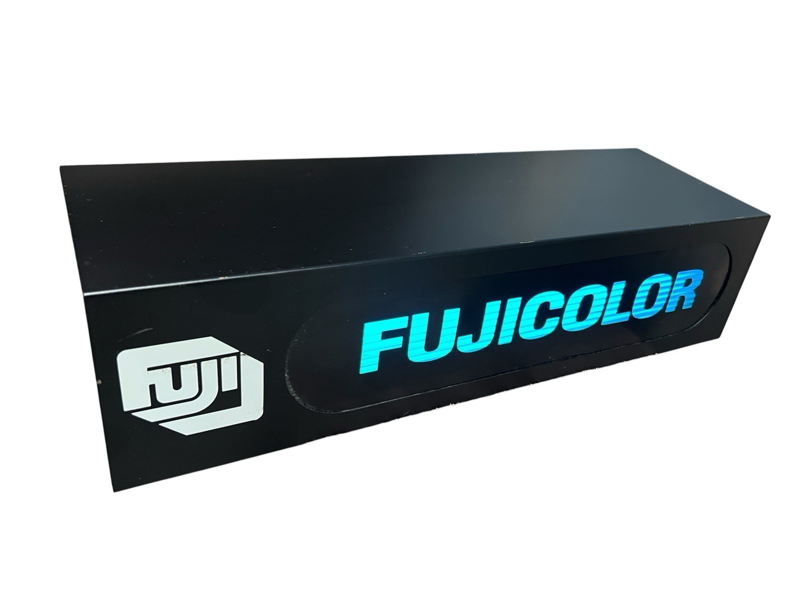 Fuji Film FujiColor Lighted Store Color Changing Display Sign Rare 17 x 5 x 4