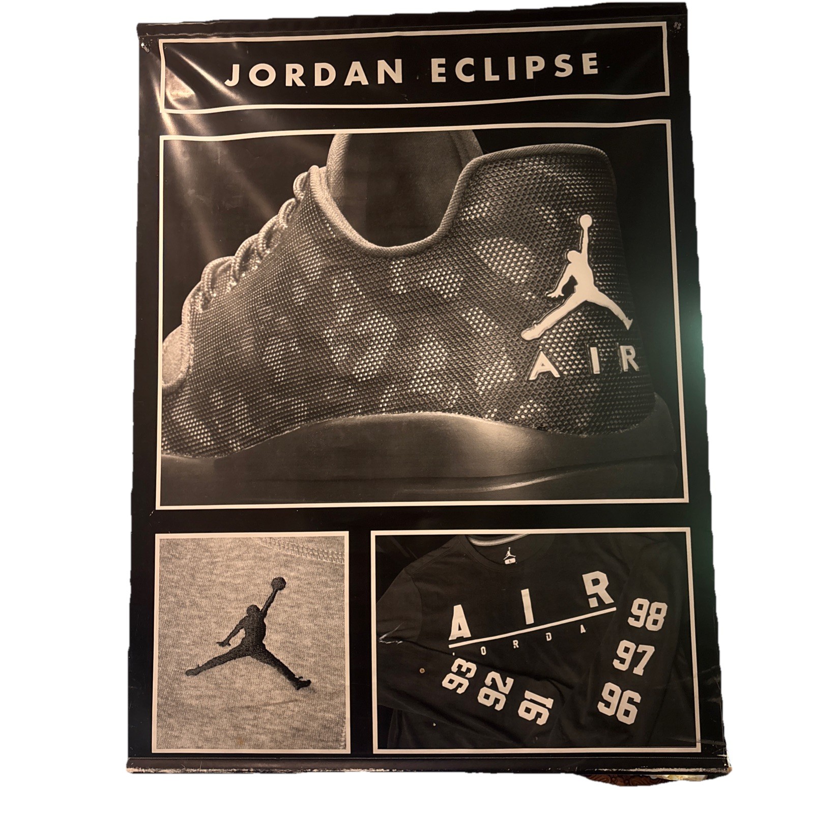 HUGE Jordan Eclipse Air Jumpman Nike Store Display Poster Banner 58×78