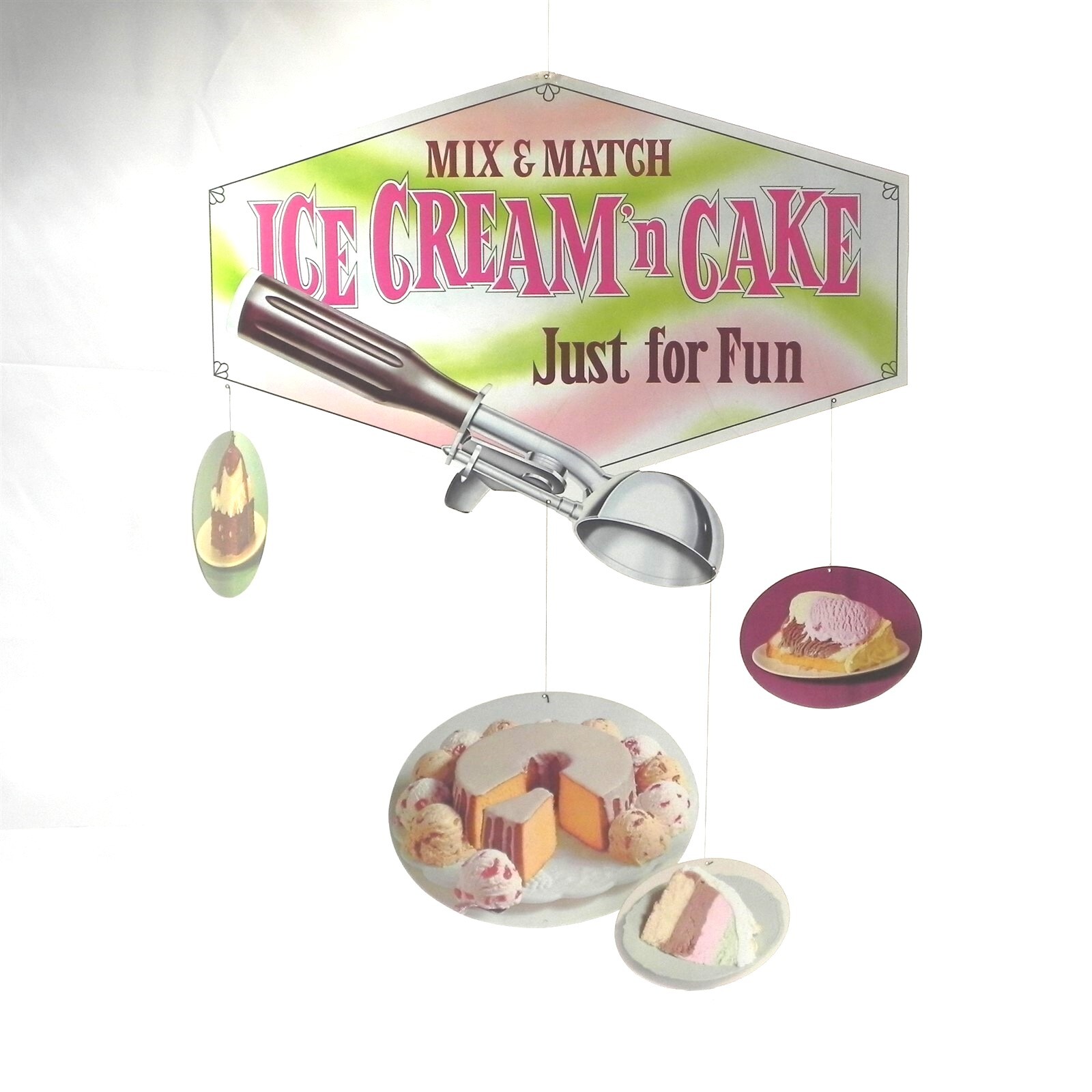 1950’s-60’s ICE CREAM DUNCAN STORE MOBILE DISPLAY HANGING CHIME RARE NOS UNHUNG