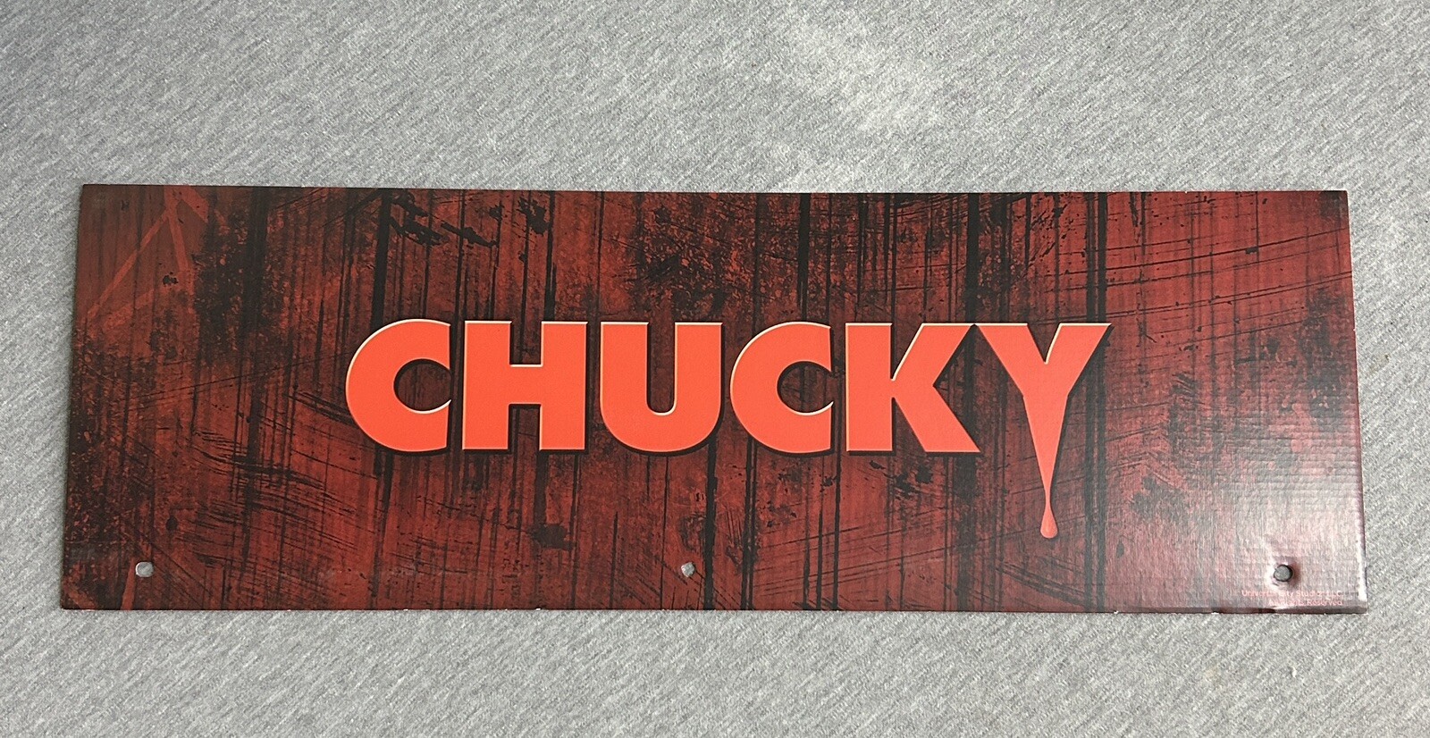 2024 Spirit Halloween Display End Cap 24″ x 8″ – Chucky Childs Play