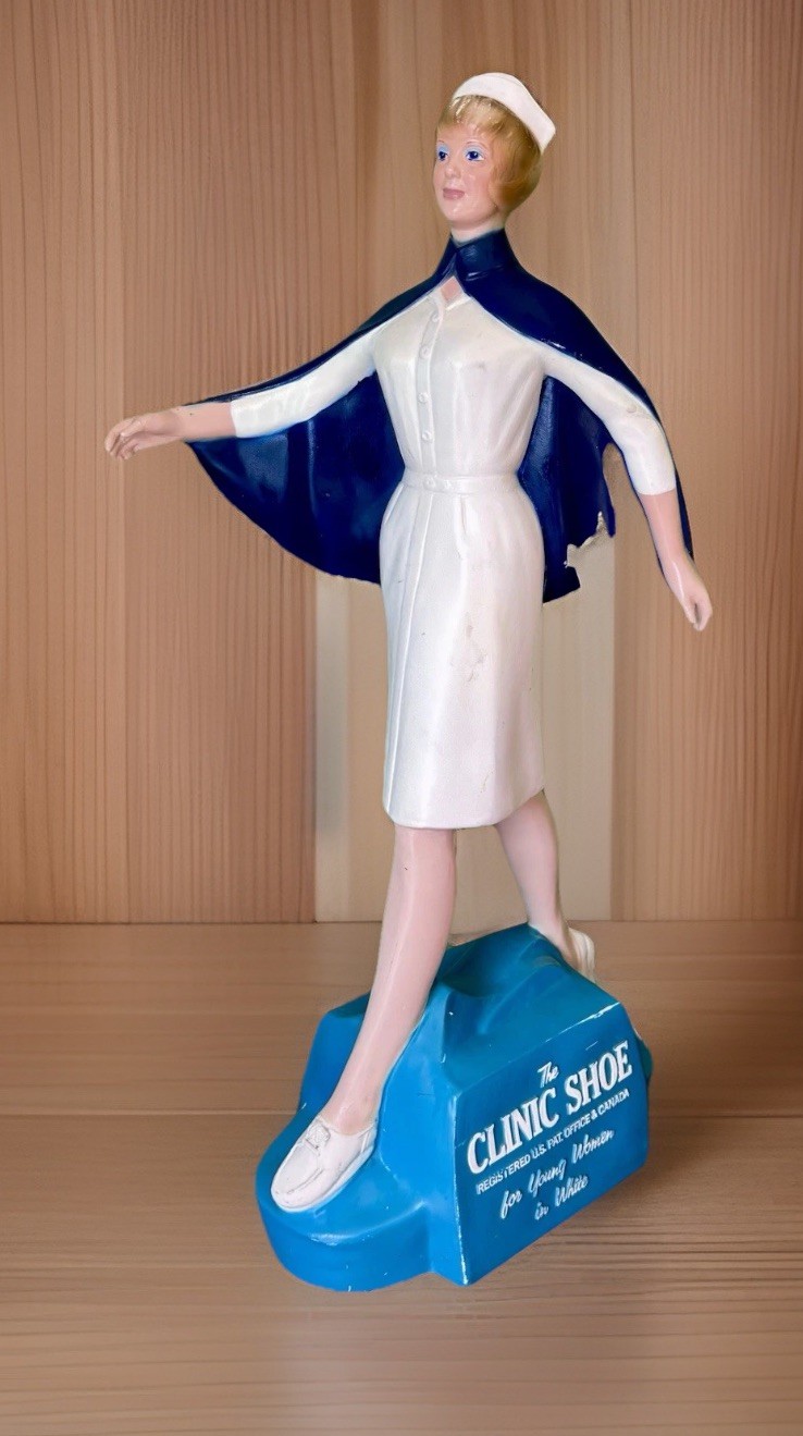 Vintage “The Clinic Shoe” Advertising Store Display from the 1950’s 22″H