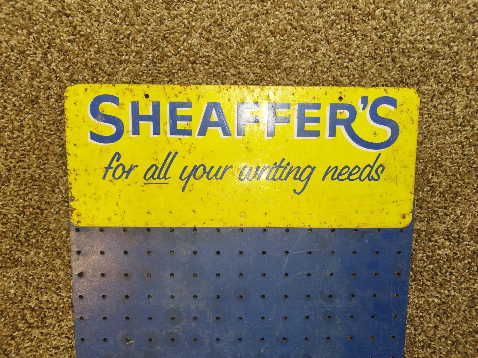 VTG Original Sheaffers’s Pen Advertising Sign , Store Display.