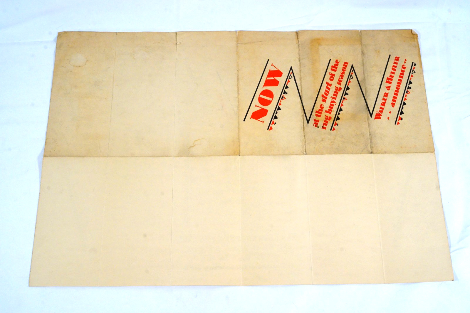 Walker & Heisler Rugs Fine Imported Rugs Poster Advertising NYC 22×16