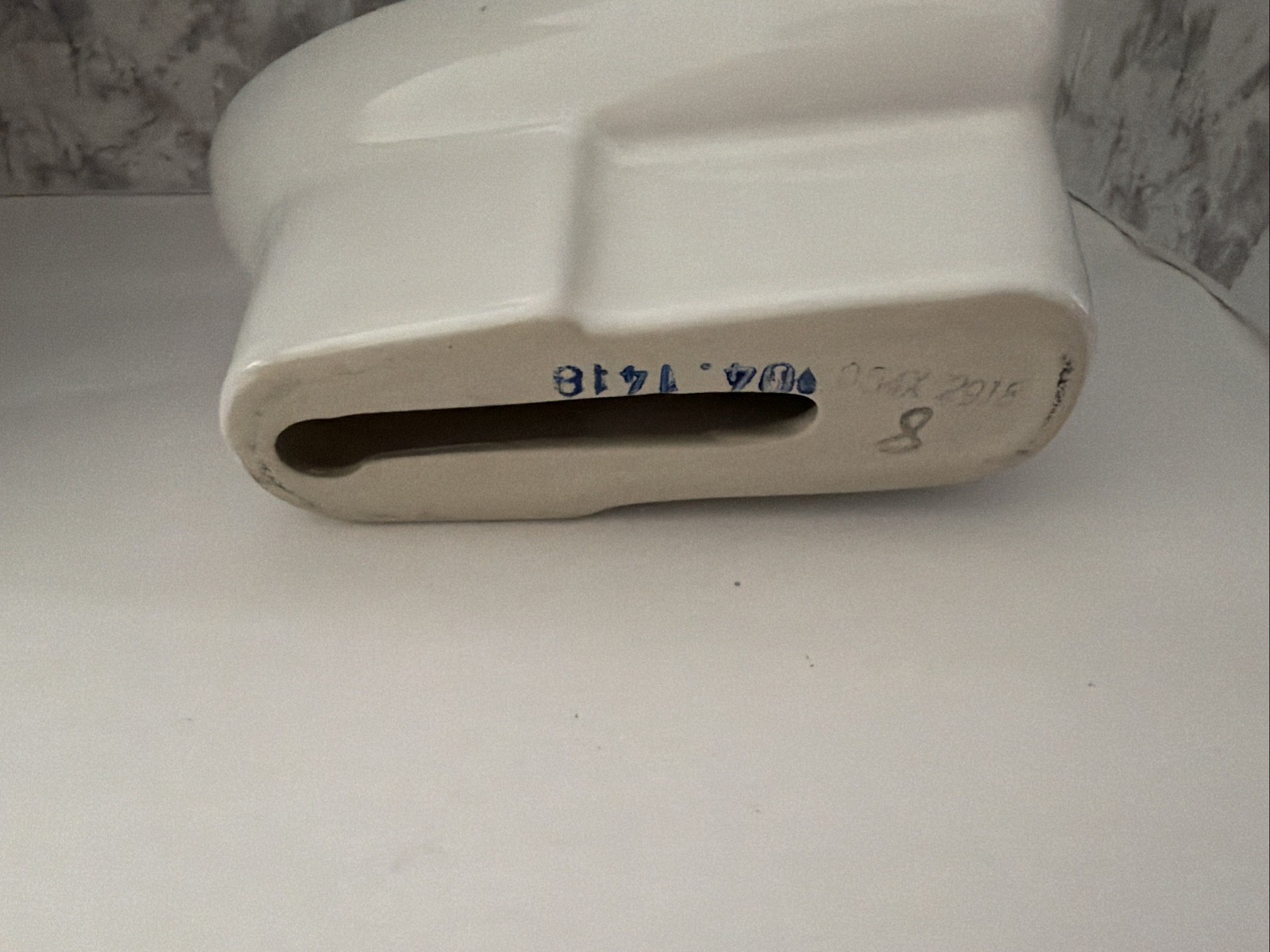 Vintage Toto Salesman Sample White Porcelain Miniature Toilet