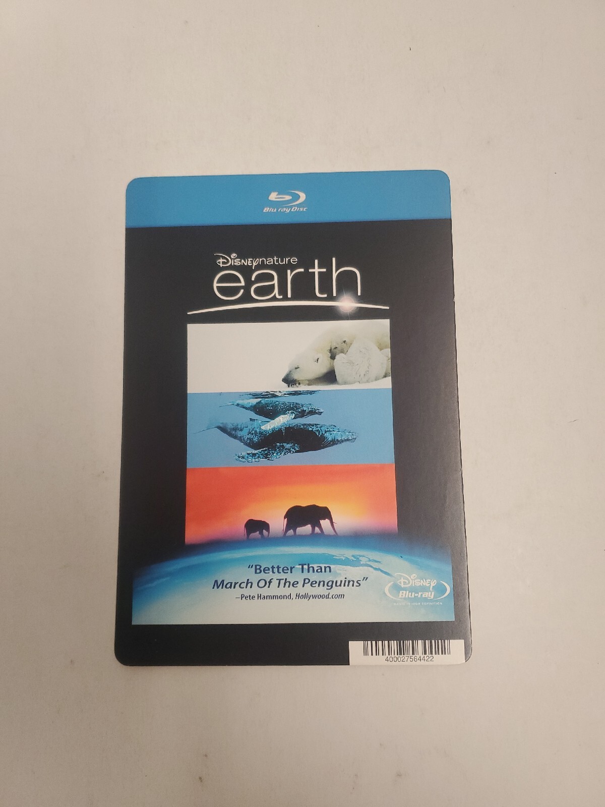 Disney Nature Earth BLOCKBUSTER SHELF BLU-RAY BACKER CARD ONLY 5.5″X8″