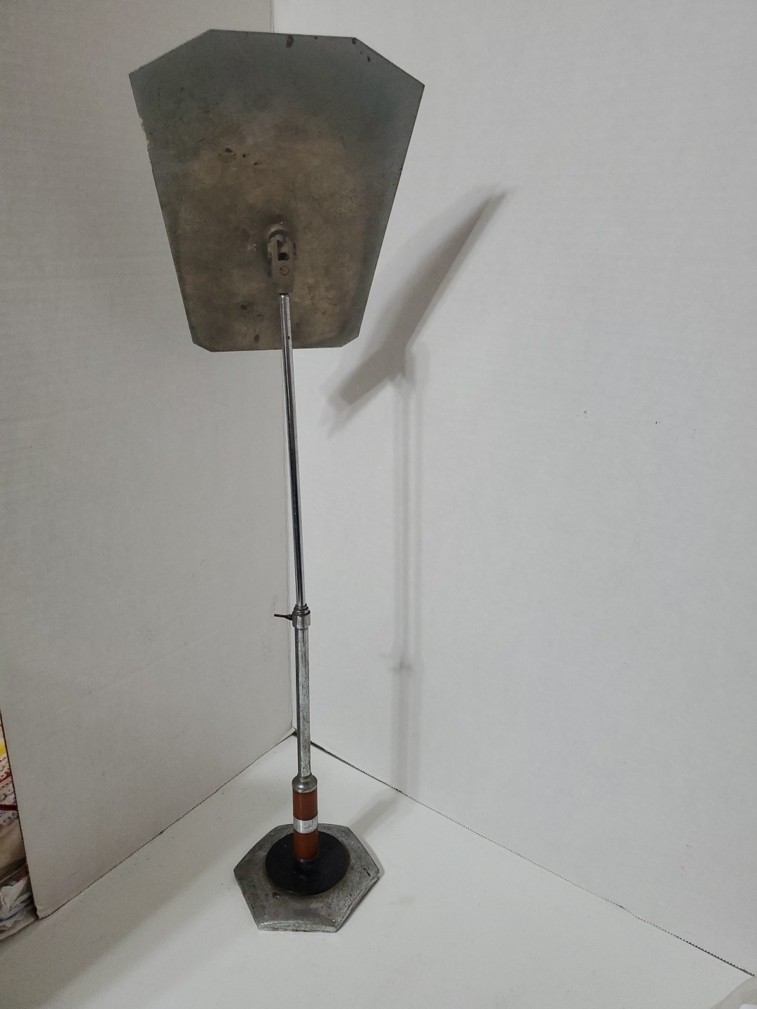 Antique Art Deco LaBakelite Chrome Metal Lake Wales Fl Store Shoe Display 23″ #3