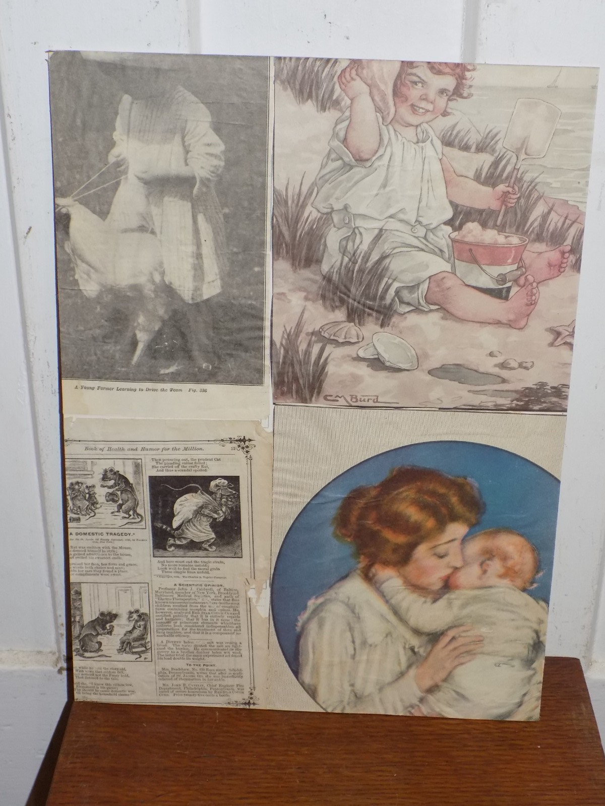 Vintage Men’s Cardboard Fashion Store Display Sign