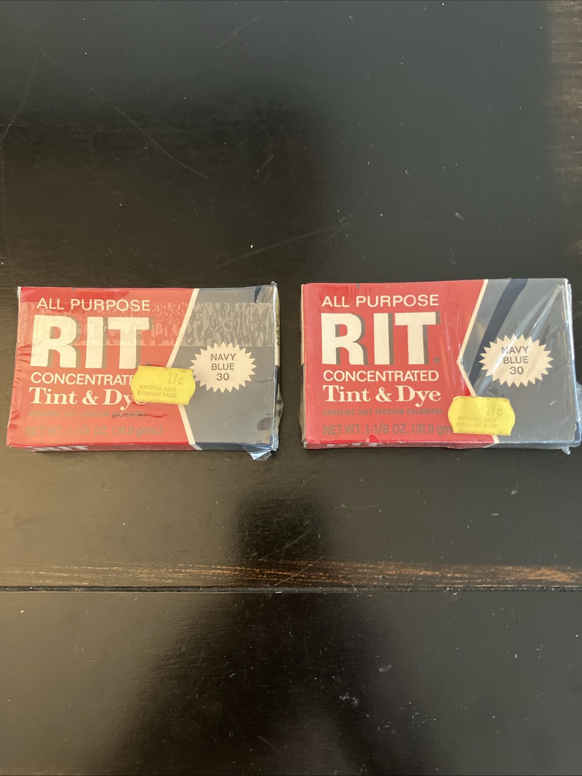 VINTAGE / ANTIQUE RIT TINTS AND DYES 2 BOXES Sealed Navy Blue