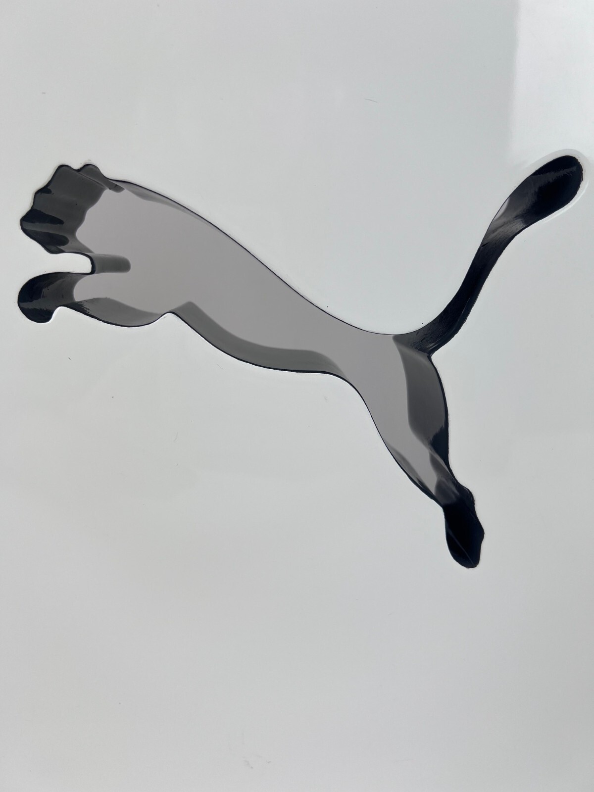 Puma Store Large White Advertising Counter Display Coated Metal Heavy