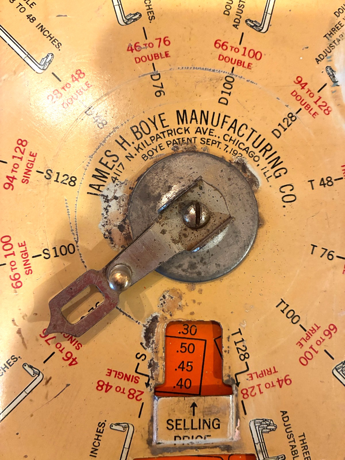 Vintage Boyemaco Curtain Fixtures Box General Store Display – Working Dial 1920s