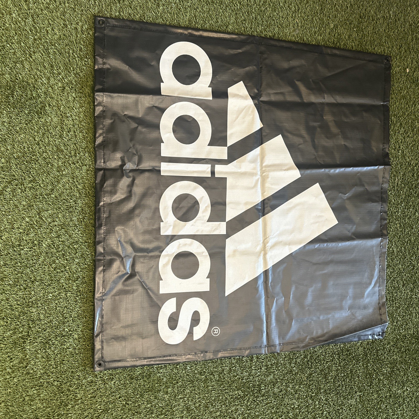 90’s Adidas Banner/Signage 34 x 34 Black