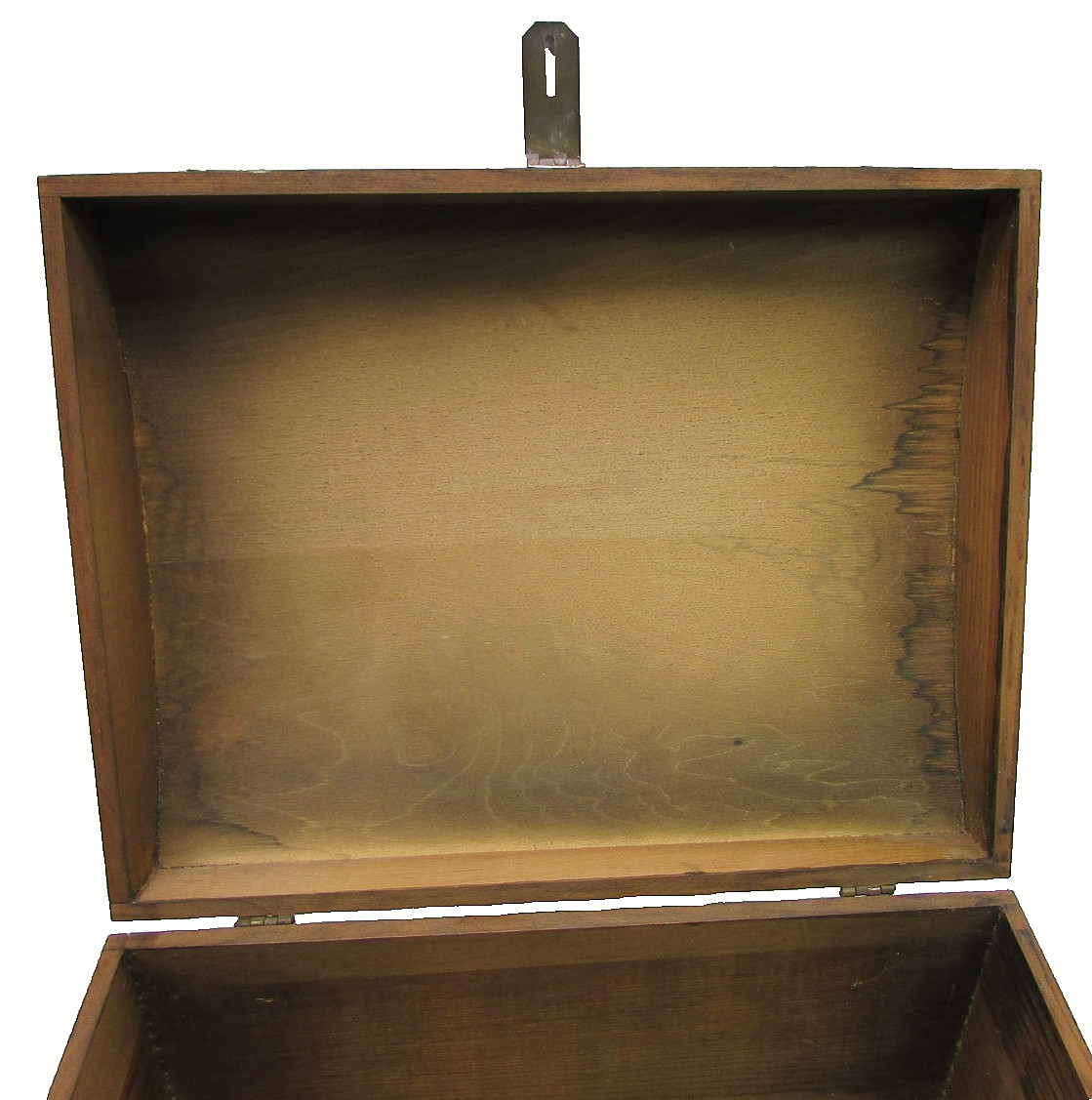 1950s Disney Store DISPLAY PROP Treasure Island Wood Chest Dovetailed Decal VTG