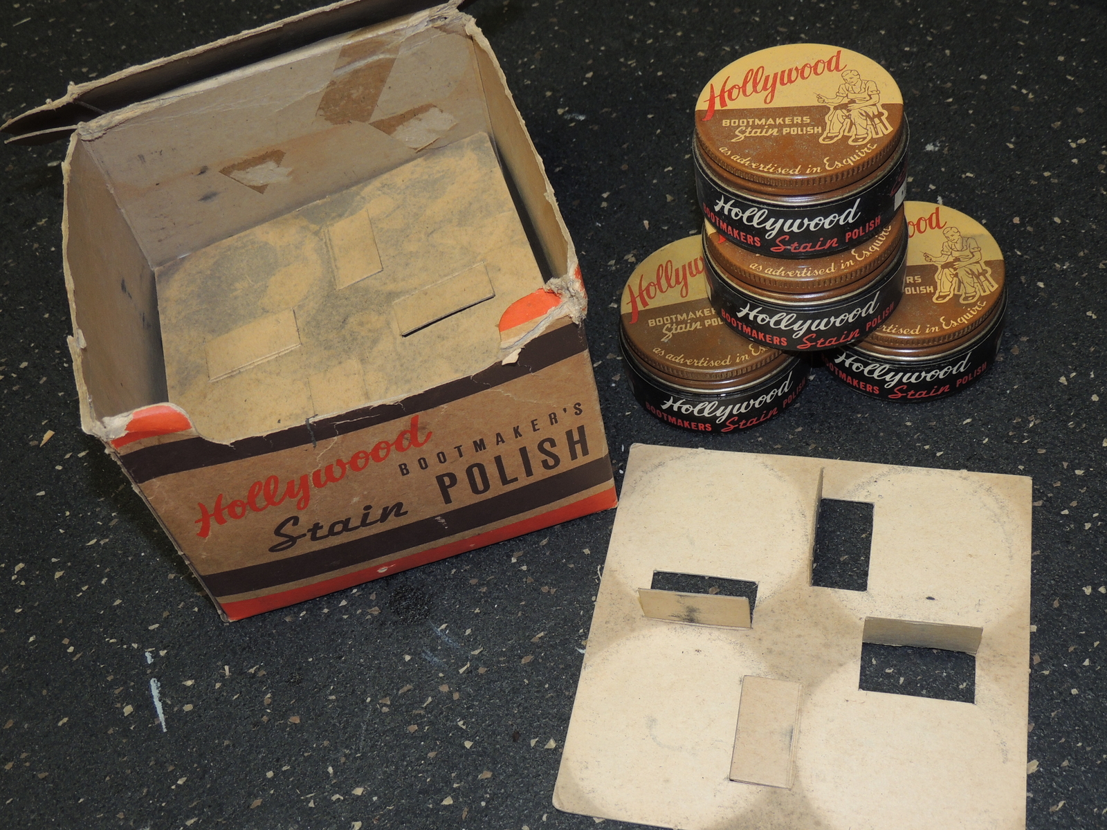 Antique Store Display Packaging Hollywood Bootmakers Stain Polish