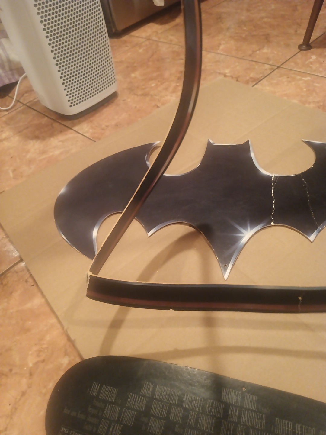 Batman 1989 Movie Promotional Logo Mobile Video Rental Store Display 17×27 Prop