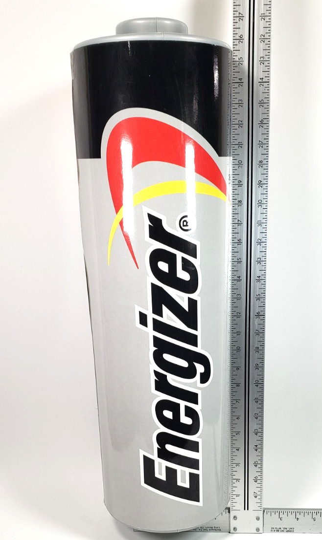 Energizer/Duracell Retail Display Large 2 Sided Battery Decoration 26.5″ x 7.75″