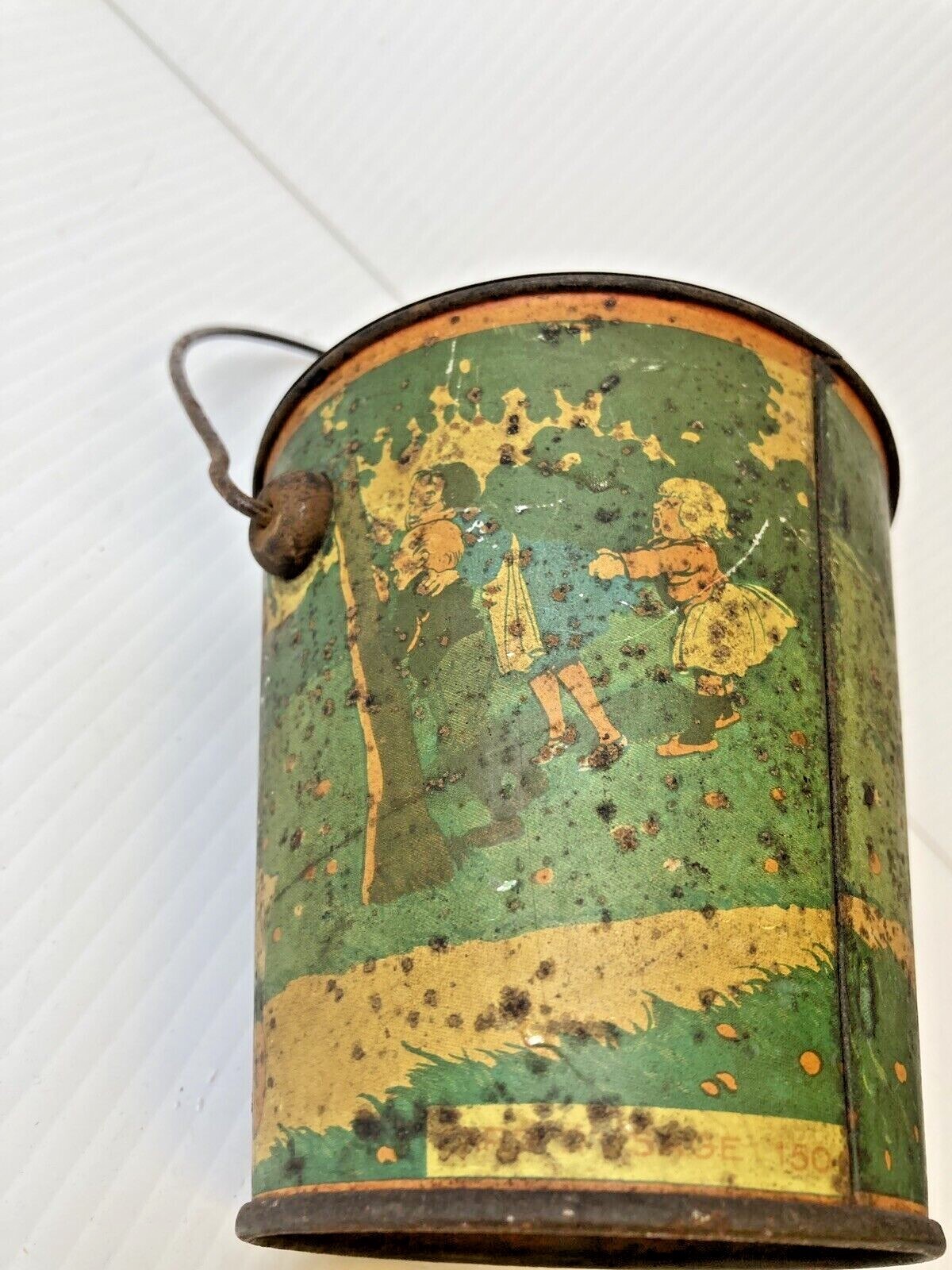 Antique German Advertisement Tin Pail – C4-103