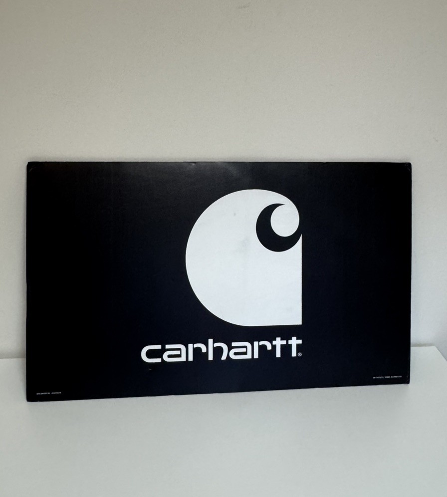 Carhartt Logo Sign 20 X 12 Retail Store Display Promotional Advertisement DAMAGE