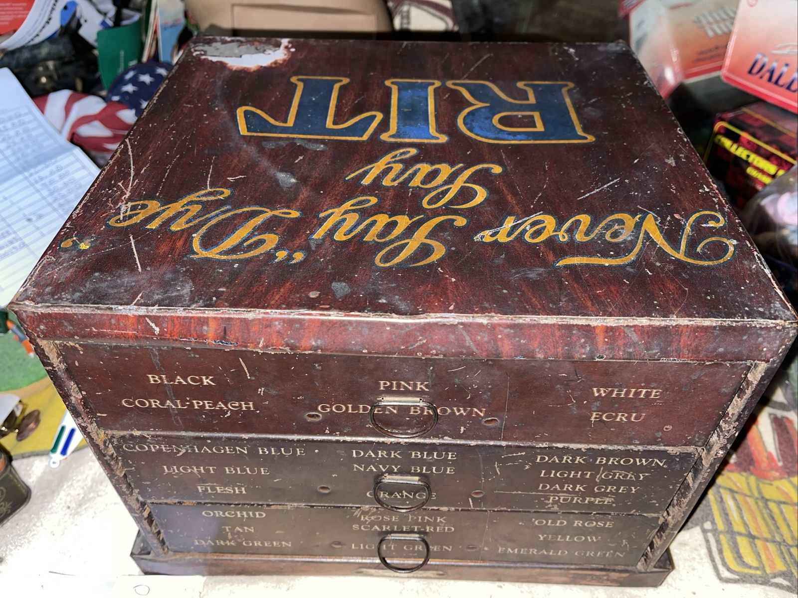 Antique Rit Country Store Display With Ove 30 Original Packages