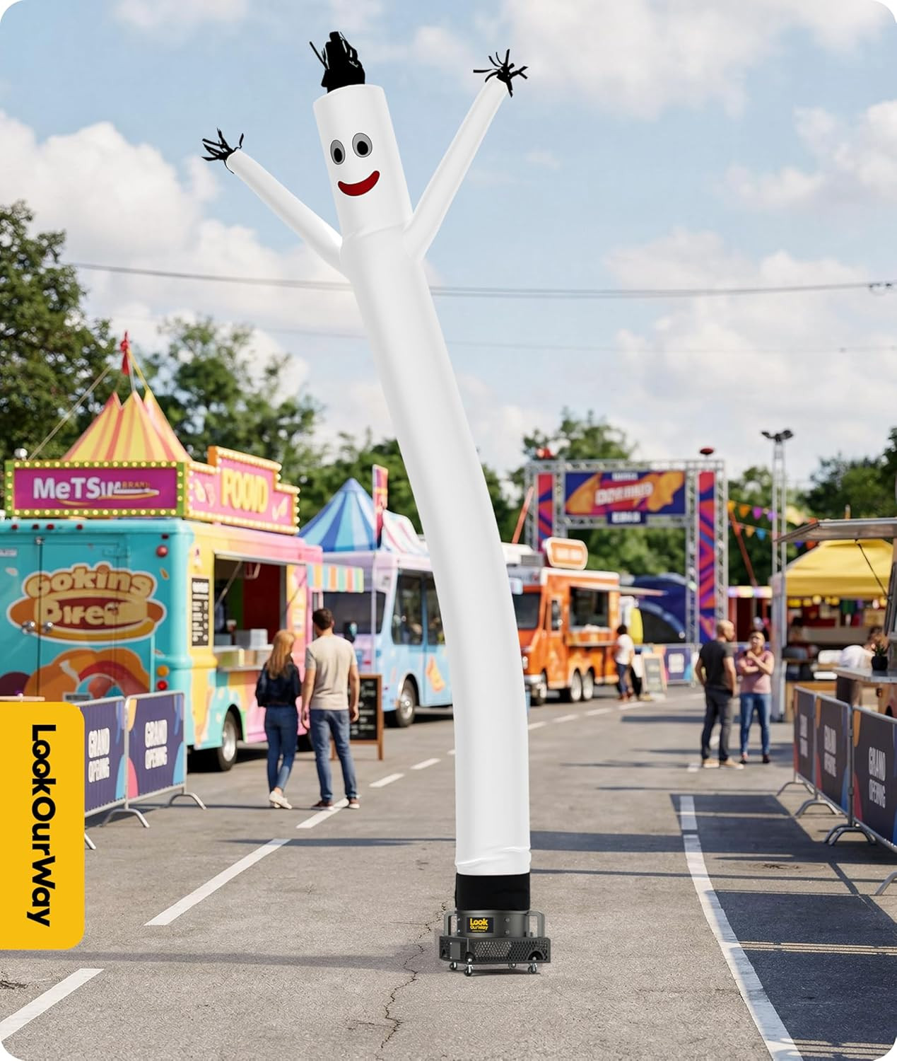 Air Dancers Inflatable Tube Man Attachment – 20 Feet Tall Wacky Waving Inflatabl