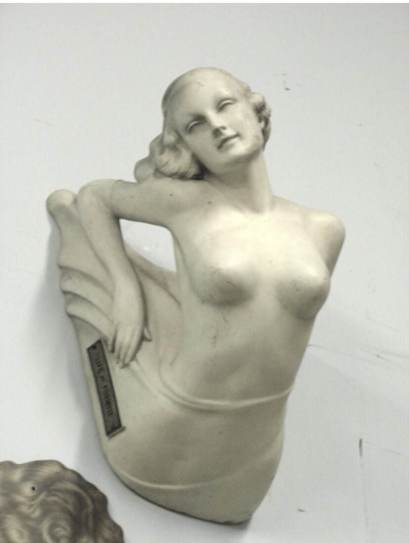 Vintage 1920s Art Deco Large “Formfit”Advertising Wall Statue-Very Rare Gem