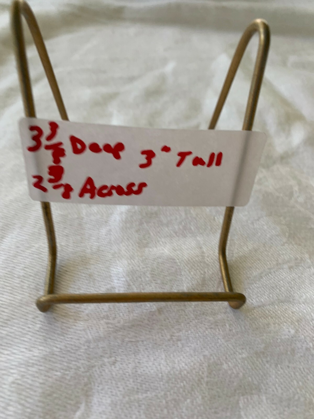 Display Plate Rack Store Fixture Metal Gold Finish Wire Several Available Adjust