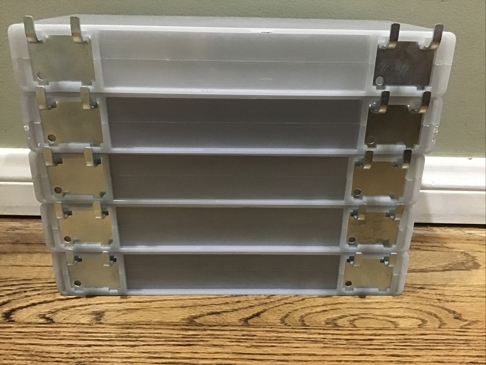 Lot Of 5 Nike Grey Slat Wall Shoe Displays