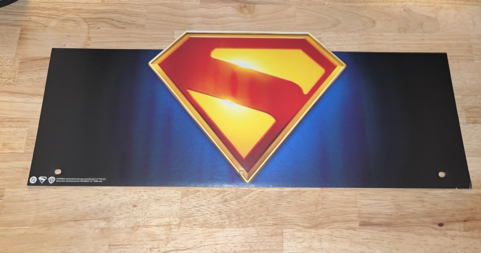 Spirit Halloween Cardboard End Cap Store Display Sign Superman DC Warner 2025