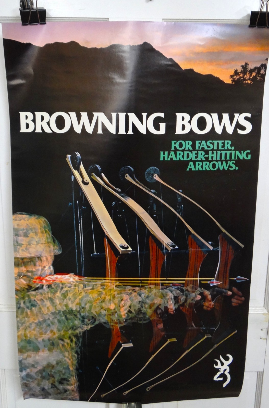 Browning Bows Store Poster, 37″ x 23″, C. 1970’s-80’s