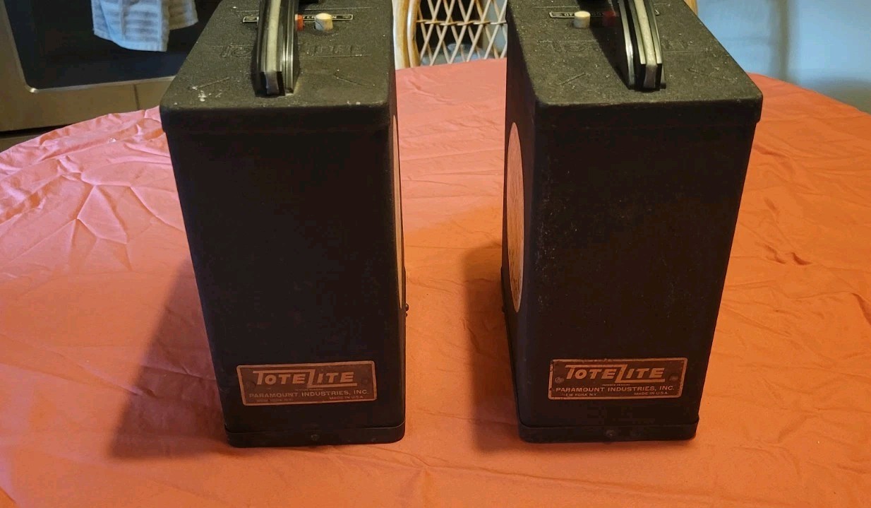 Tiffany & Co 2 Very Rsre Portable Lights Display Prop Lighting 1950’s
