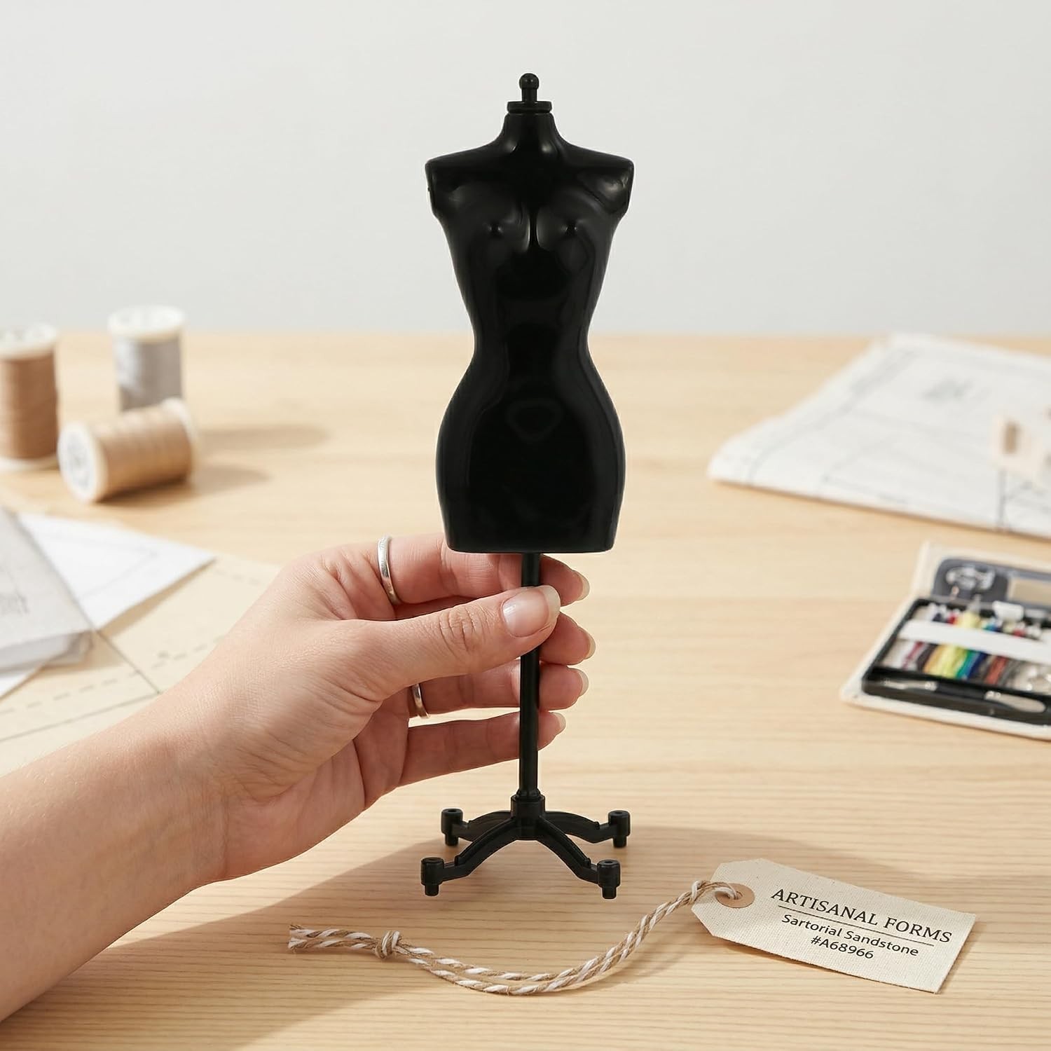 4/6PCS Doll Dress Form Mannequin Dress Form Torso Stand with Base Stand for Appa