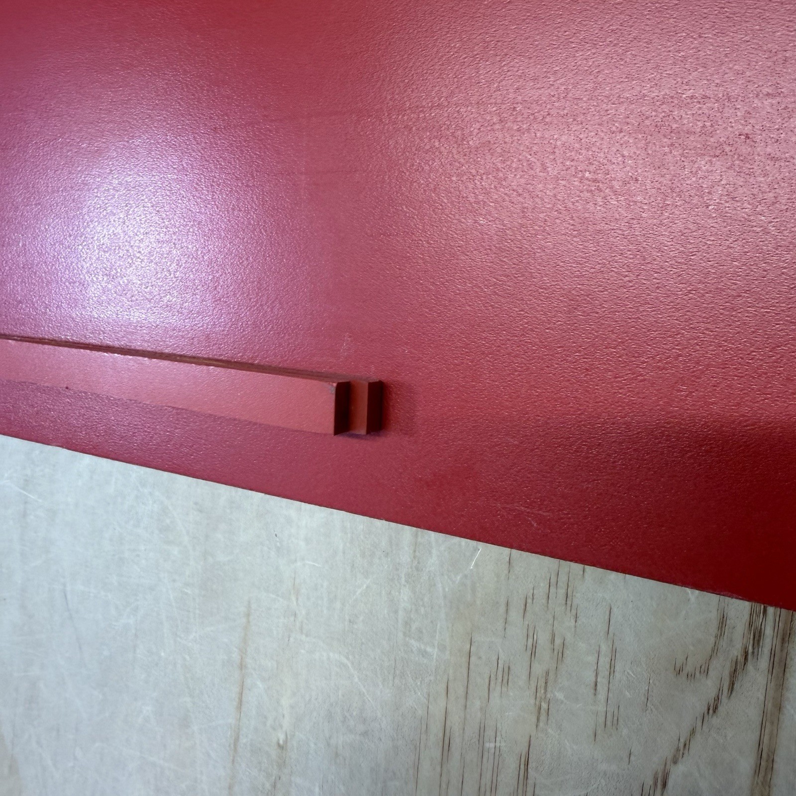 Vintage Nike Store Swoosh Logo Wooden Display Sign Made in USA Red Black 22”x11”