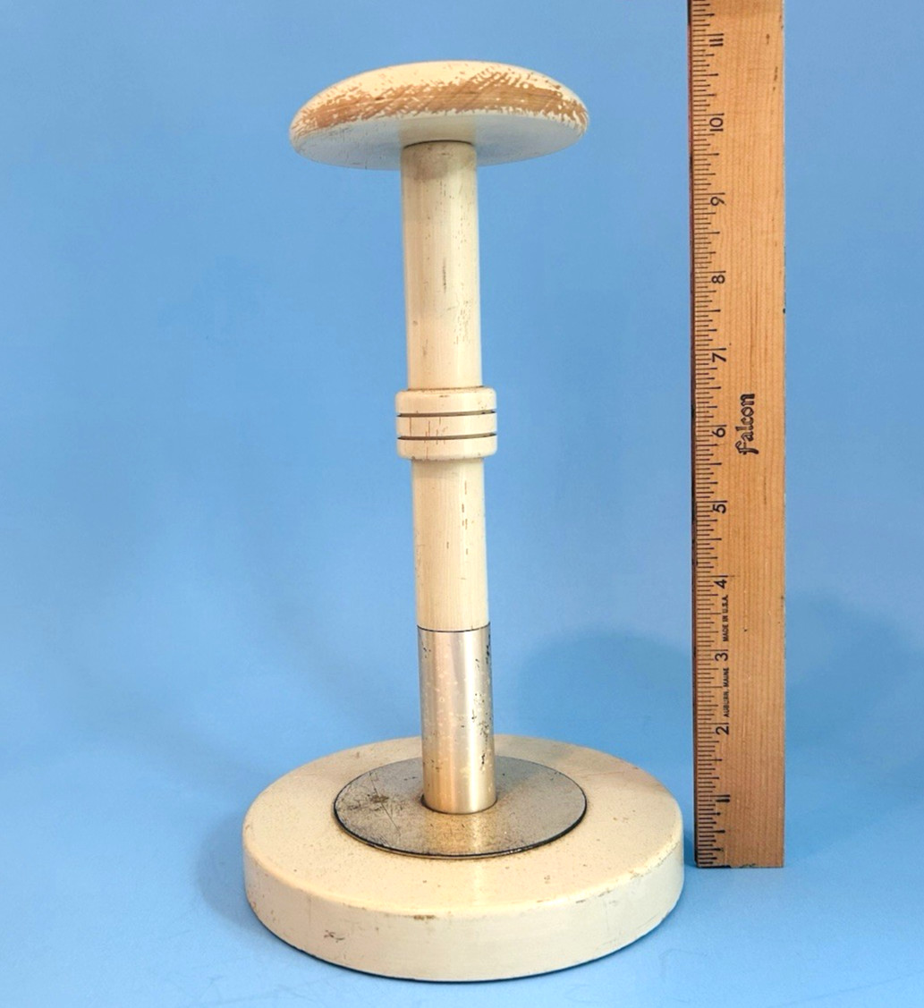 Vintage Wooden Hat Stand Table Top Display General Store Farmhouse
