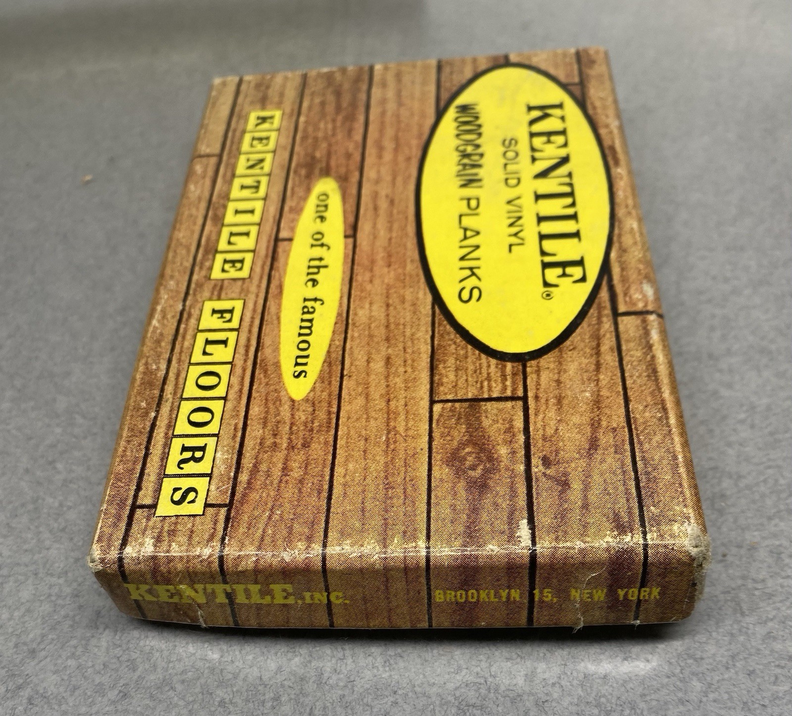Vintage Kentile Vinyl Wood Grain Plank Tile Salesman Sample