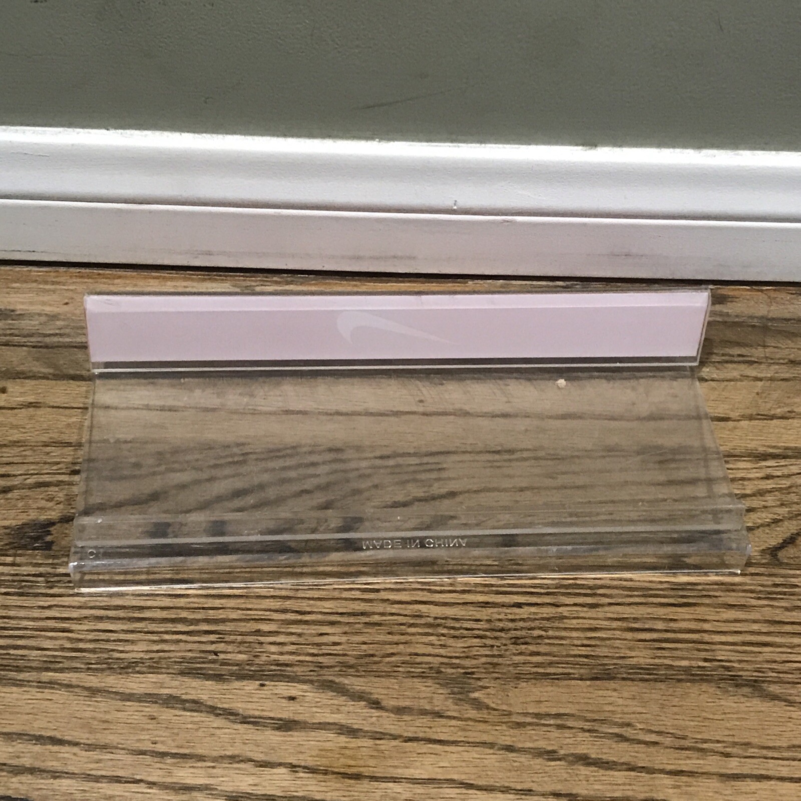Lot Of 5 Nike Orange White Lucite Slat Wall Shoe Displays