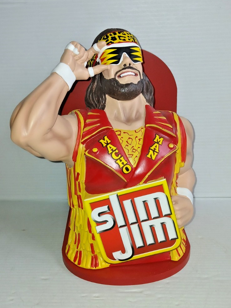 Macho Man Randy Savage 2025 Collectible Slim Jim Display Holder WWE WWF NEW