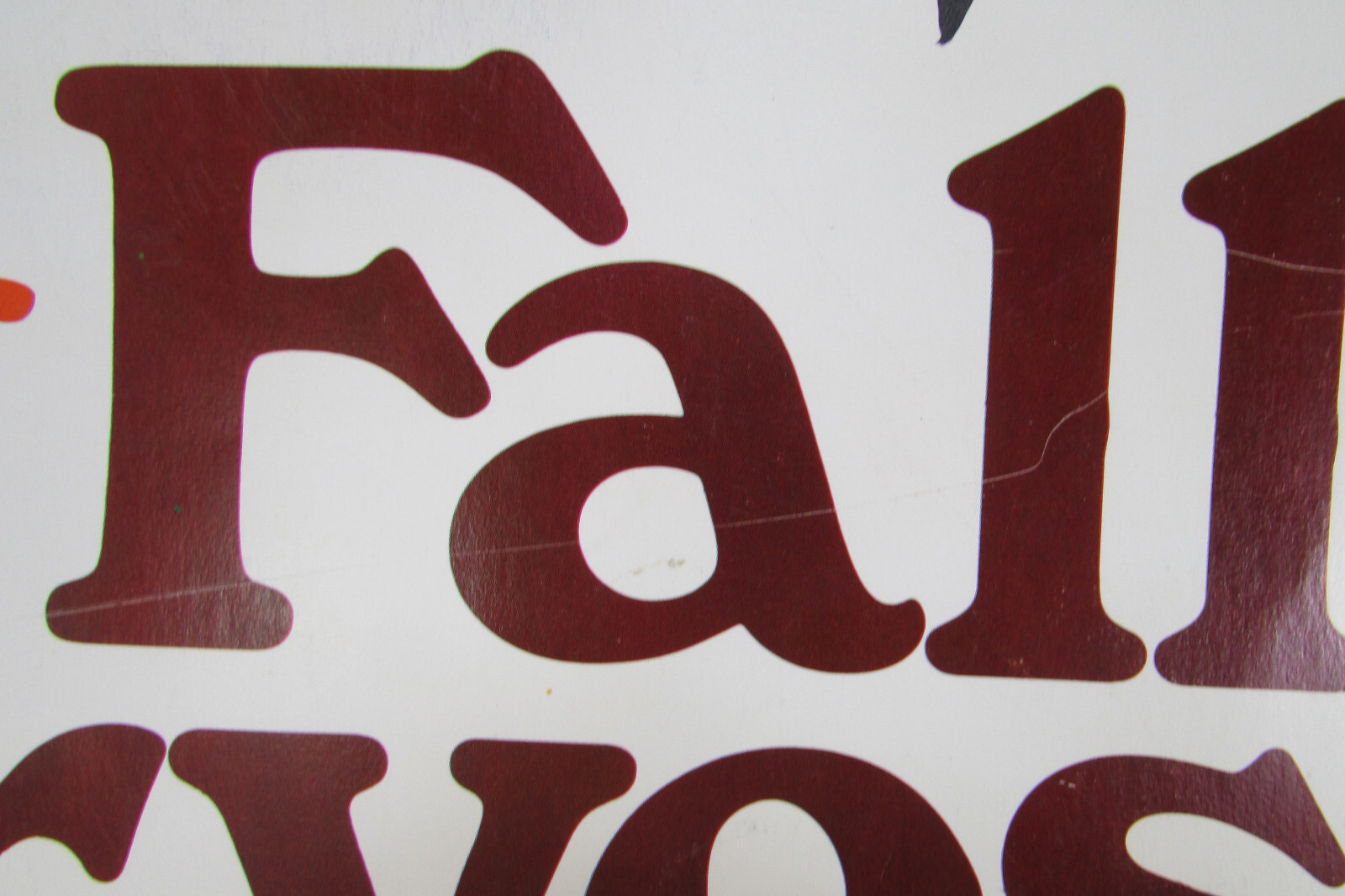 2 Vintage Grocery Store Fall Harvest Advertising Display Sale Sign Double Sided