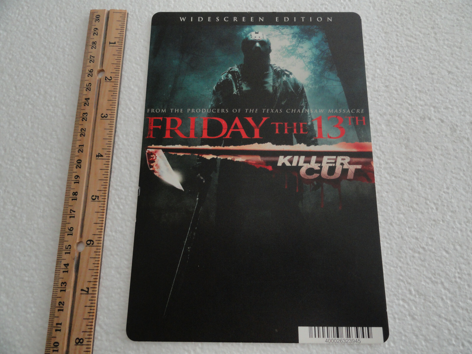 FRIDAY THE 13TH KILLER CUT – BLOCKBUSTER VIDEO BACKER CARD 5″X8″ NO MOVIE
