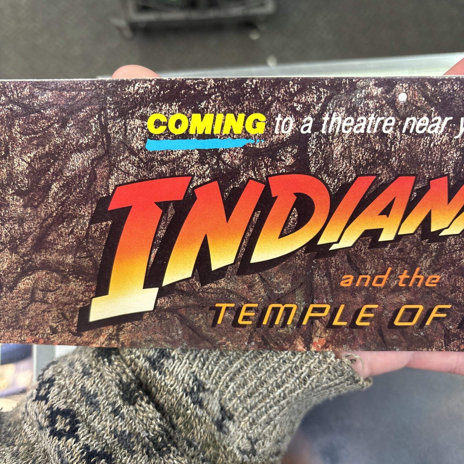 Indiana Jones And The Temple Of Doom Mobile Display 1984 4 1/4×13 7/8