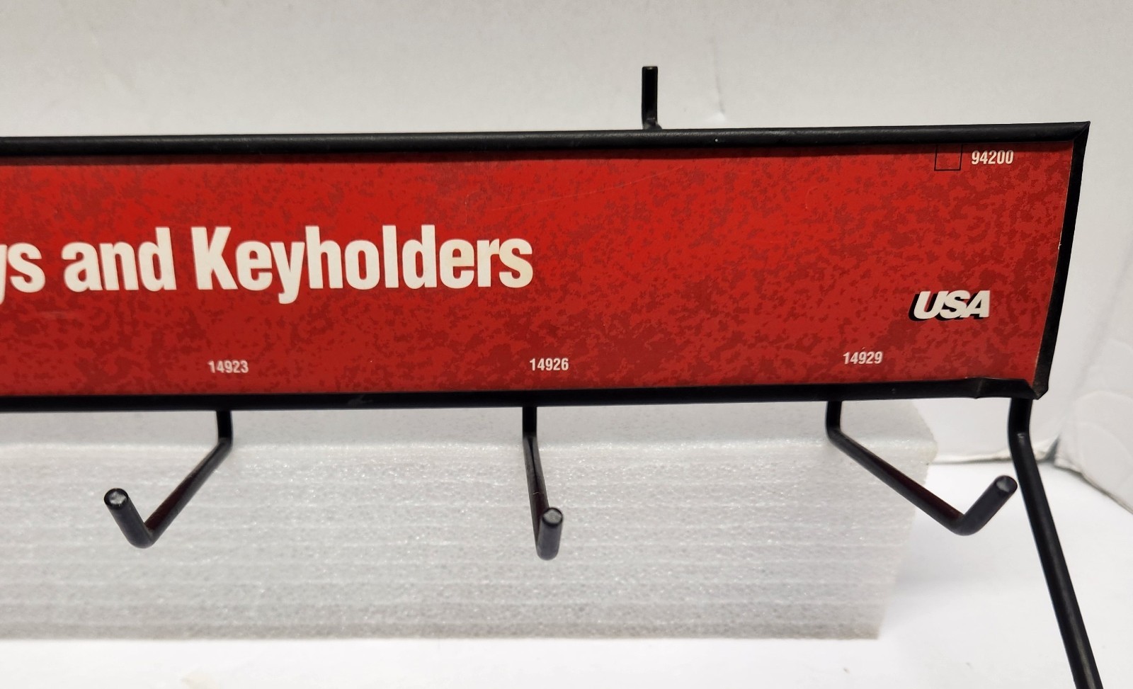 Vintage VERMONT AMERICAN Chuck Keys & Keyholders Metal Sign Display Rack -Drills