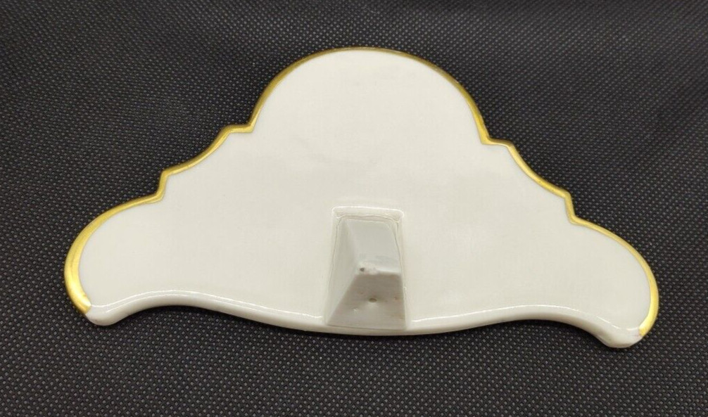 Lindner Kueps Bavaria Porcelain Dealer Display Sign Gold 6″ x 3.5″ Vintage
