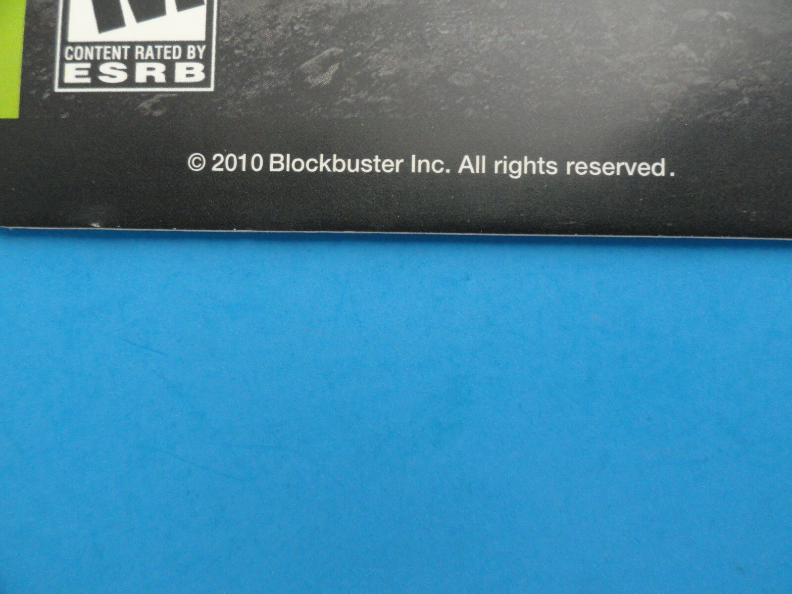 XBOX 360 MAFIA II BLOCKBUSTER VIDEO SHELF DISPLAY BACKER CARD