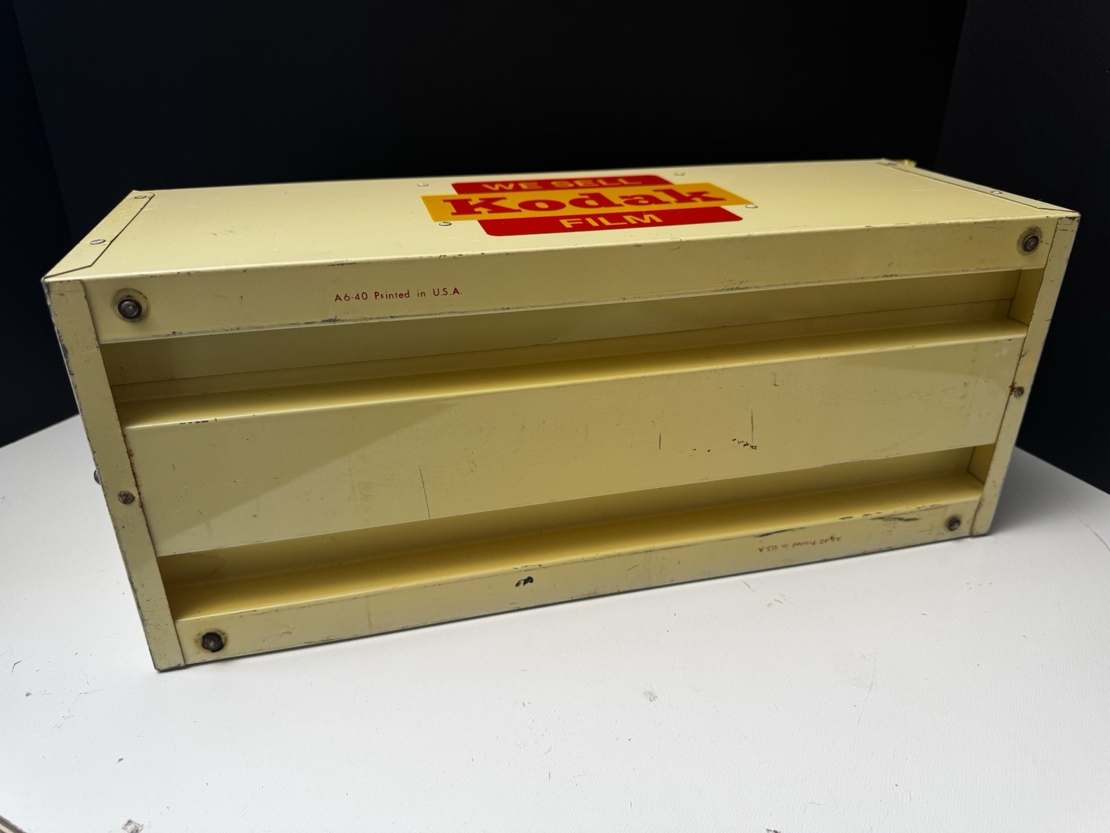 RARE Vintage Kodak Metal Film & Print Processing File Display Box