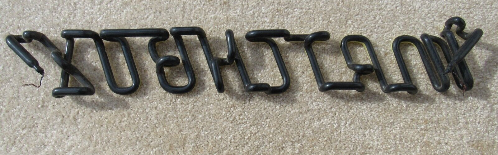Matchbox Neon Sign Tube Part Yellow Light Up No Transformer