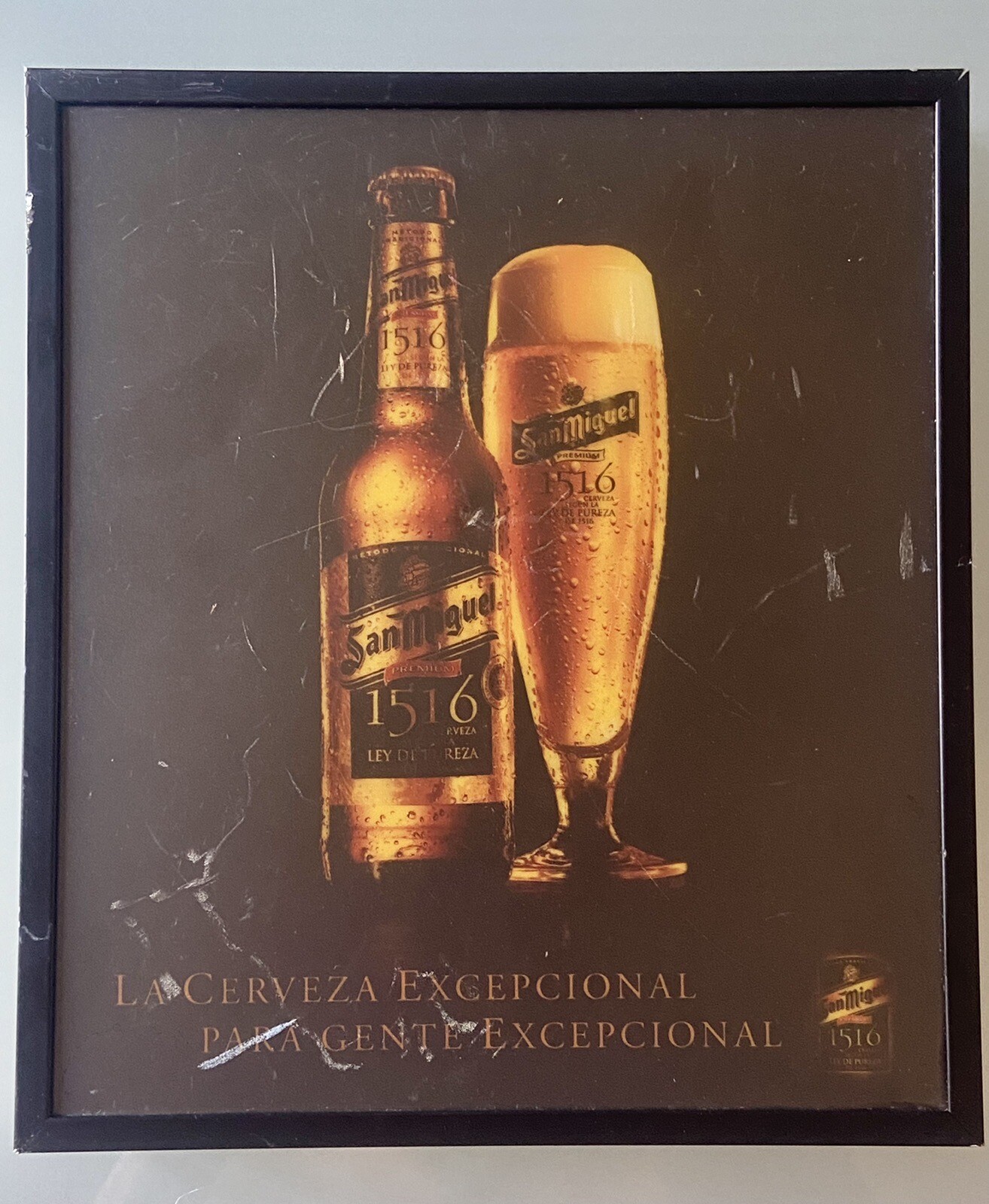 SAN MIGUEL BEER – LED SIGN – Bright Vintage Beer Sign Advertising