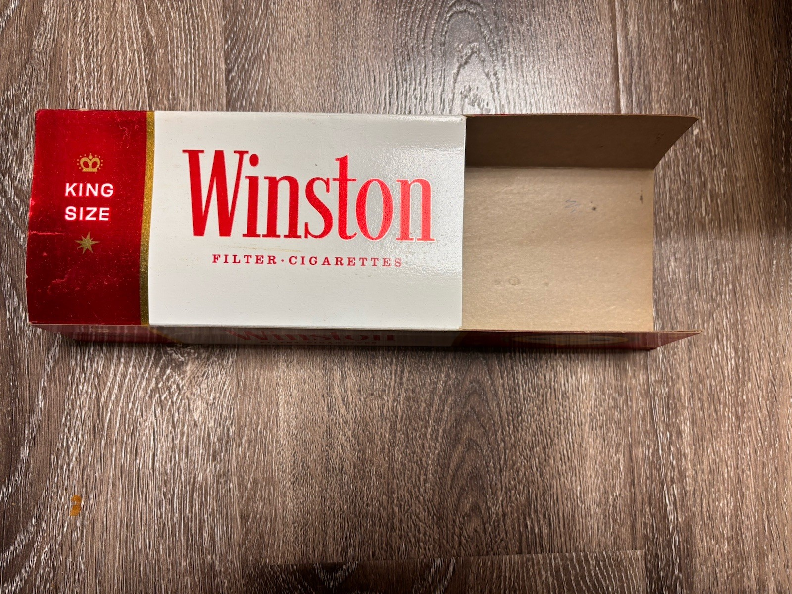 Vtg. Winston Cigarette Foil Season’s Greeting Holiday Carton Sleeve Packaging