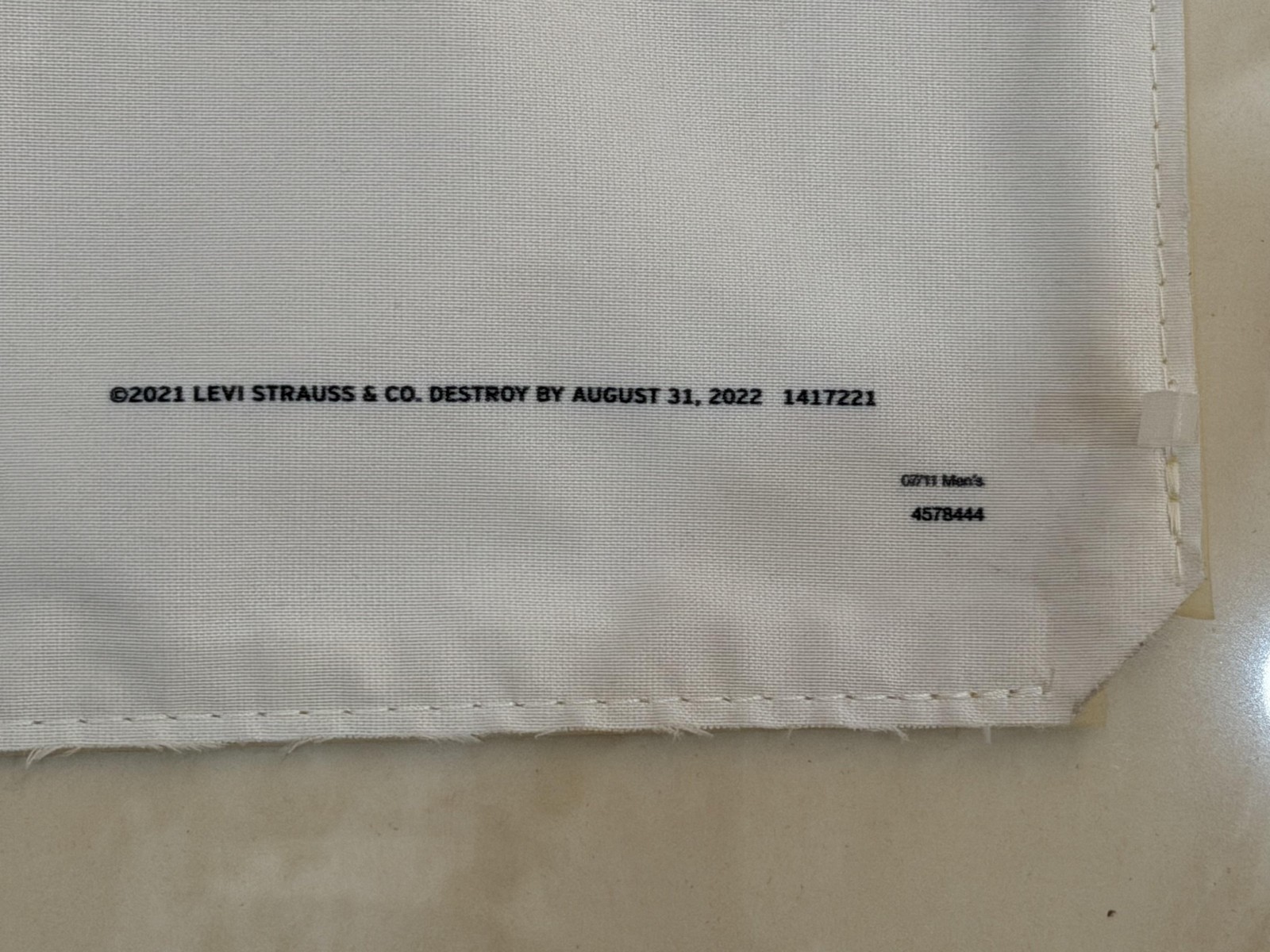 Levi’s Live In Levi’s Fabric Store Display Banner 8ft 10in 2021 Promo Multicolor