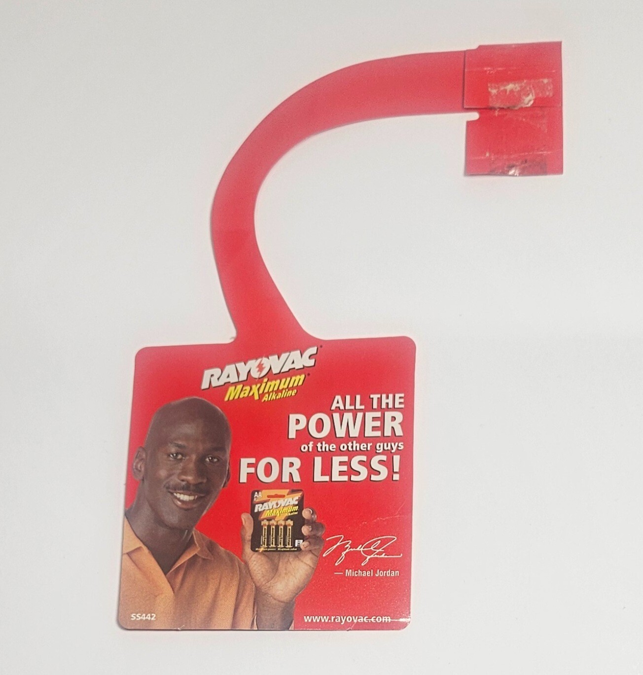 Vintage Michael Jordan Rayovac Store Shelf Display Advertising Piece